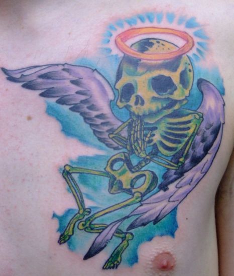 Ed Perdomo - praying skeleton